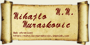 Mihajlo Murašković vizit kartica